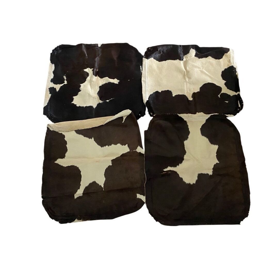 Cowhide for Seat Covers set of 4 21” x 21” Upholstery